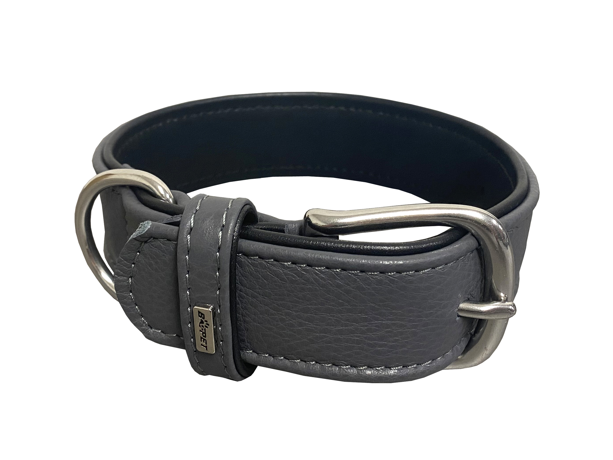 BAFPET Kožený obojek EXCLUSIVE Barva: Žlutá, Rozměr: 40mm x 66cm /49-58/ 04127