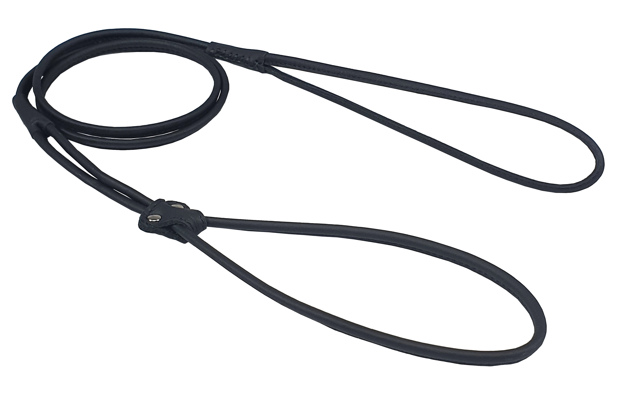 BAFPET Předváděcí vodítko z šité kulaté kůže Barva: Šedá, Rozměr: 7mm x 120cm 04223