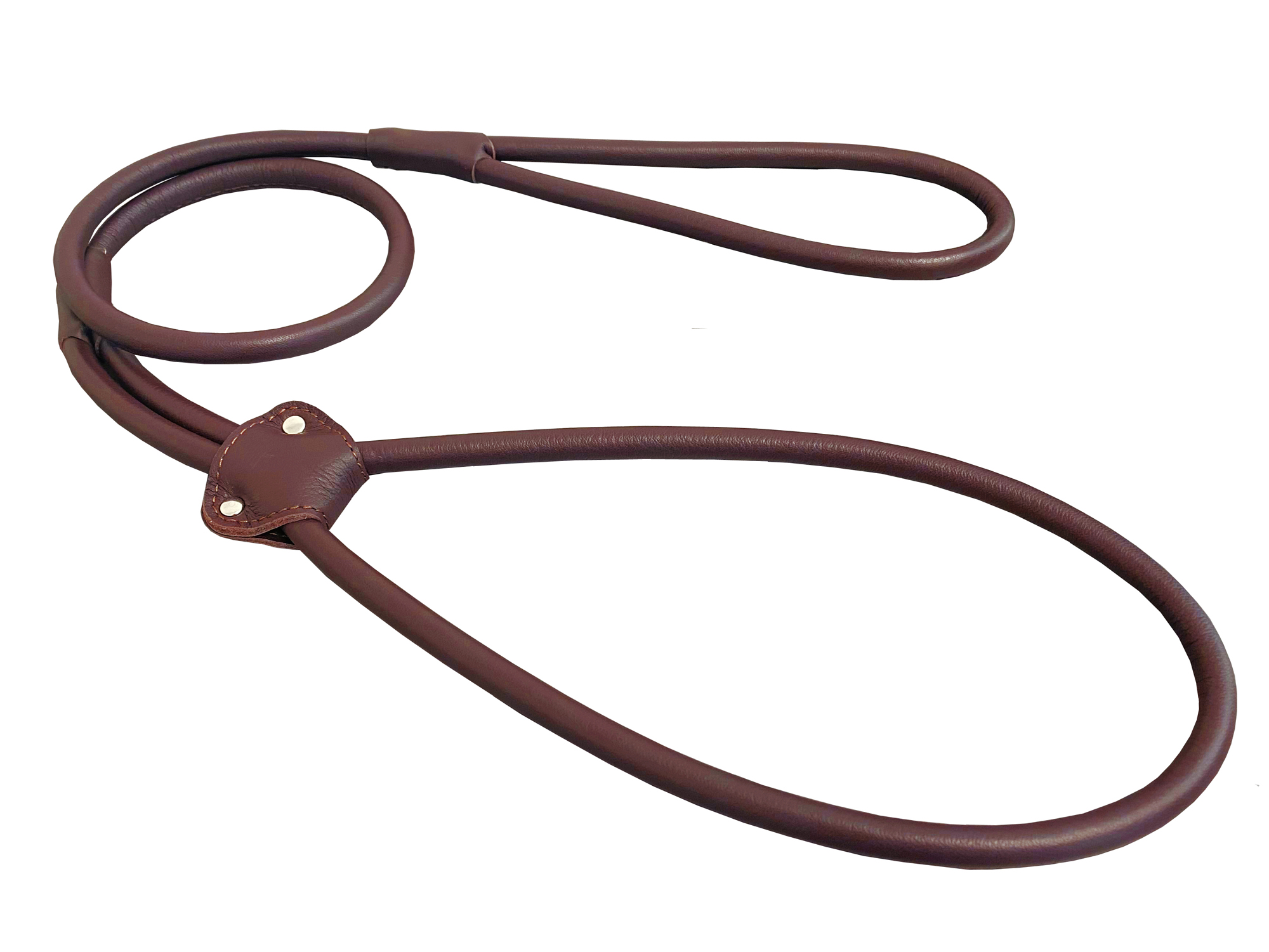 BAFPET Předváděcí vodítko z šité kulaté kůže Barva: Šedá, Rozměr: 7mm x 120cm 04223