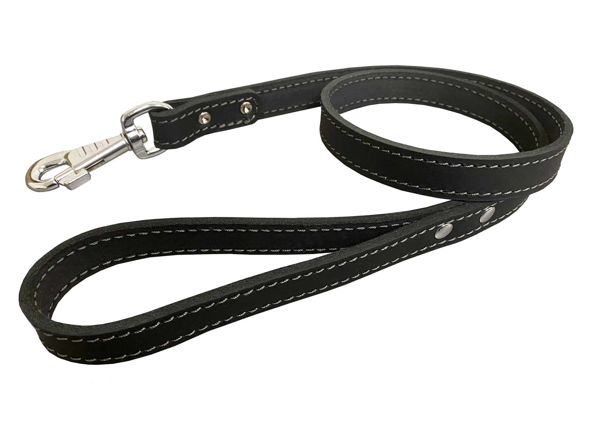 BAFPET Kožené vodítko z mastné kůže, obšité Barva: Červená, Rozměr: 22mm x 100cm 07202