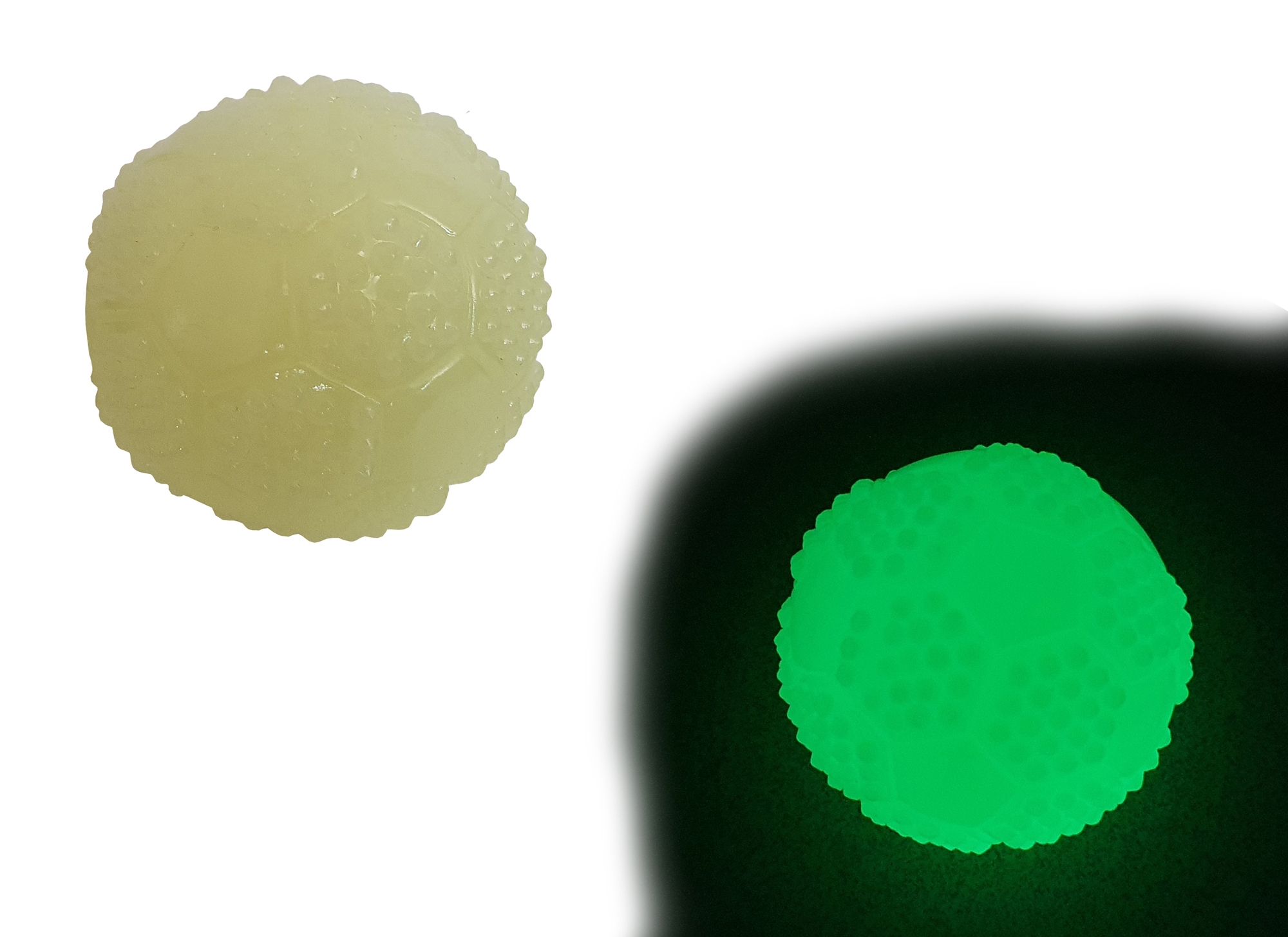 BAFPET Luminiscenčná loptička GLOW Farba: Fosfor, Rozmer: 7cm 09055