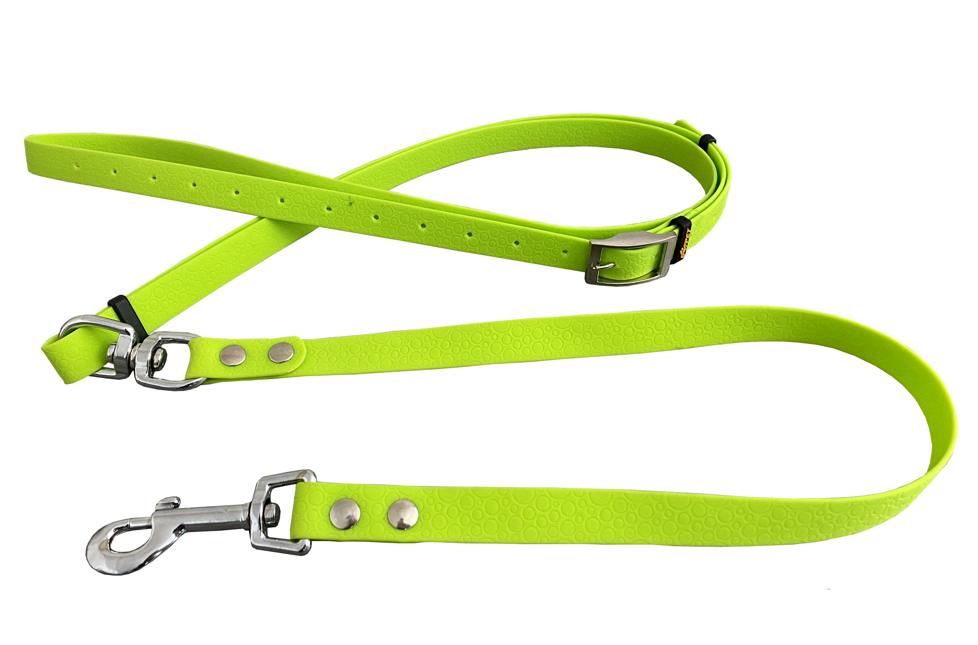 BAFPET Vôdzka vypúšťacia POLYTRACE s hákovou karabínou Farba: Oranžová, Rozmer: 15mm x 185cm 13524H