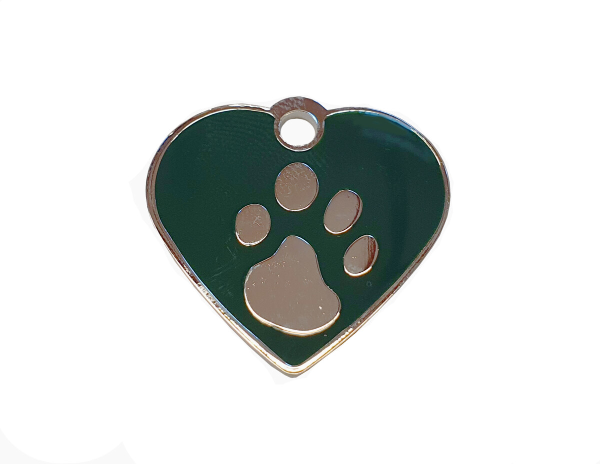 BAFPET Jednostranná psí známka, srdíčko Barva: Modrá, Psí známka: Jednostranná 2,1 x 2,2cm 13M