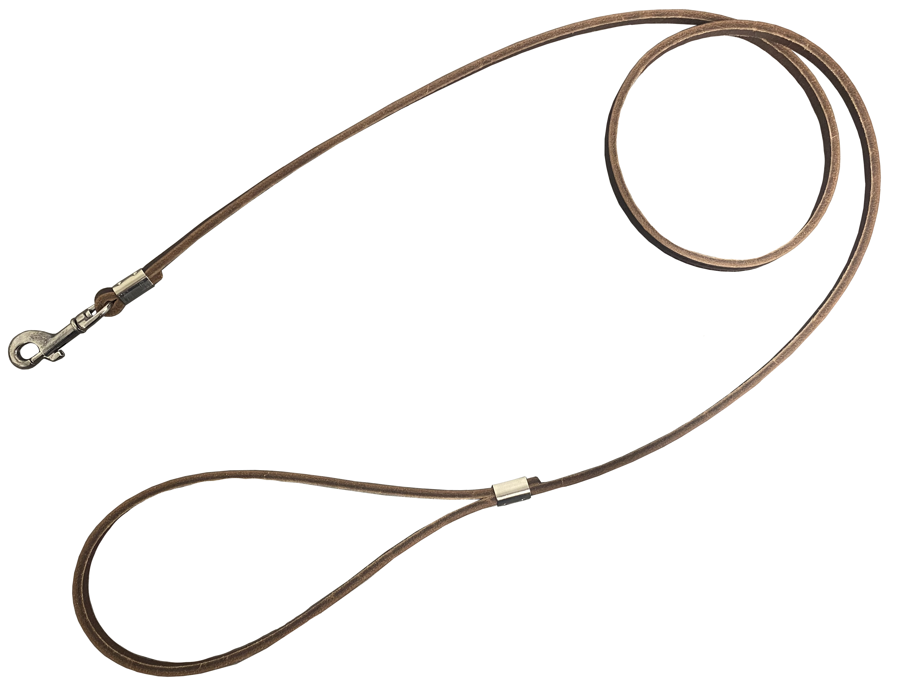 BAFPET Kožená vôdzka GRAZL, hladká Farba: Čierna, Rozmer: 7mm x 120cm 14201