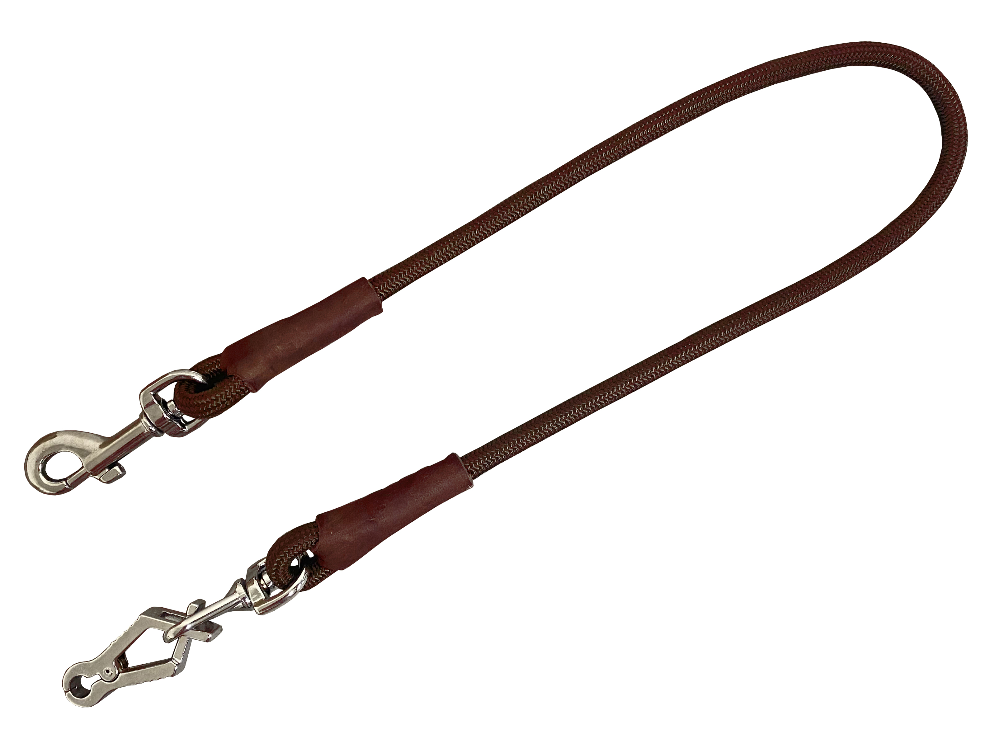 BAFPET Vypouštěcí vodítko - koncovka 2x karabinka POLYAMID Barva: Zelená, Rozměr: 6mm x 75cm 15784