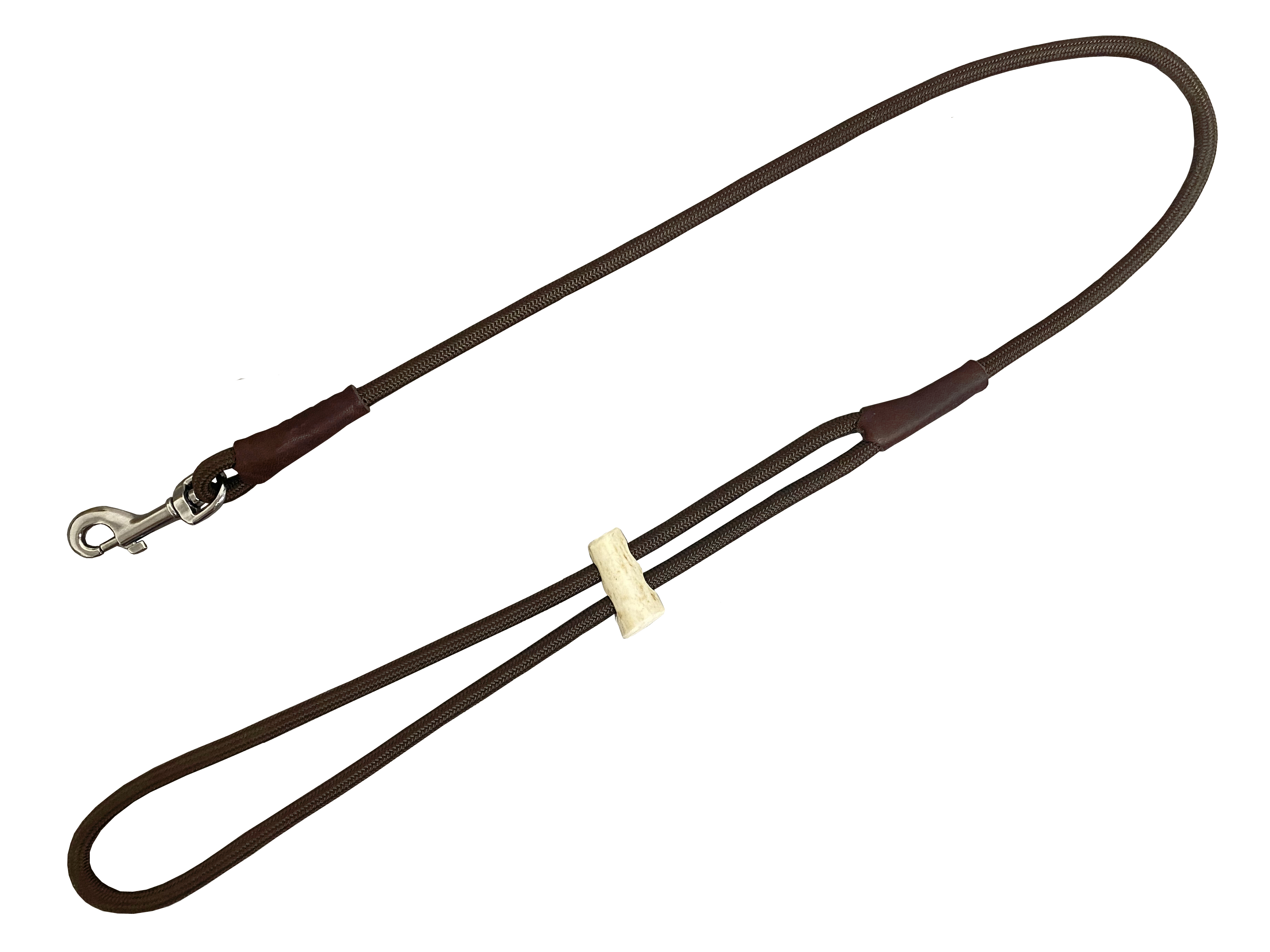 Vypúšťacia vôdzka - koncovka s obojkom POLYAMID Farba: Zelená, Rozmer: 6mm x 85cm 18786