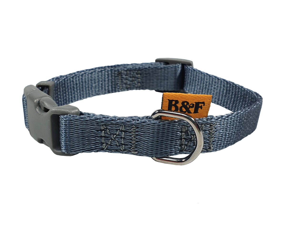 BAFPET Popruhové obojky JEDNOBAREVNÉ Barva: Fialová, Rozměr: 15mm x 25-35cm 18100JA