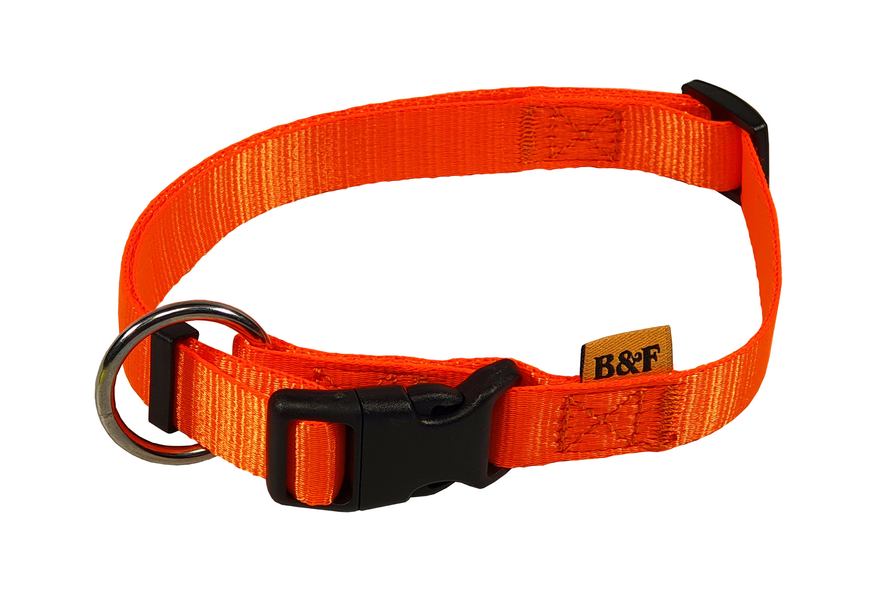 BAFPET Popruhové obojky NEON Barva: Růžová, Rozměr: 15mm x 30-50cm 18100N