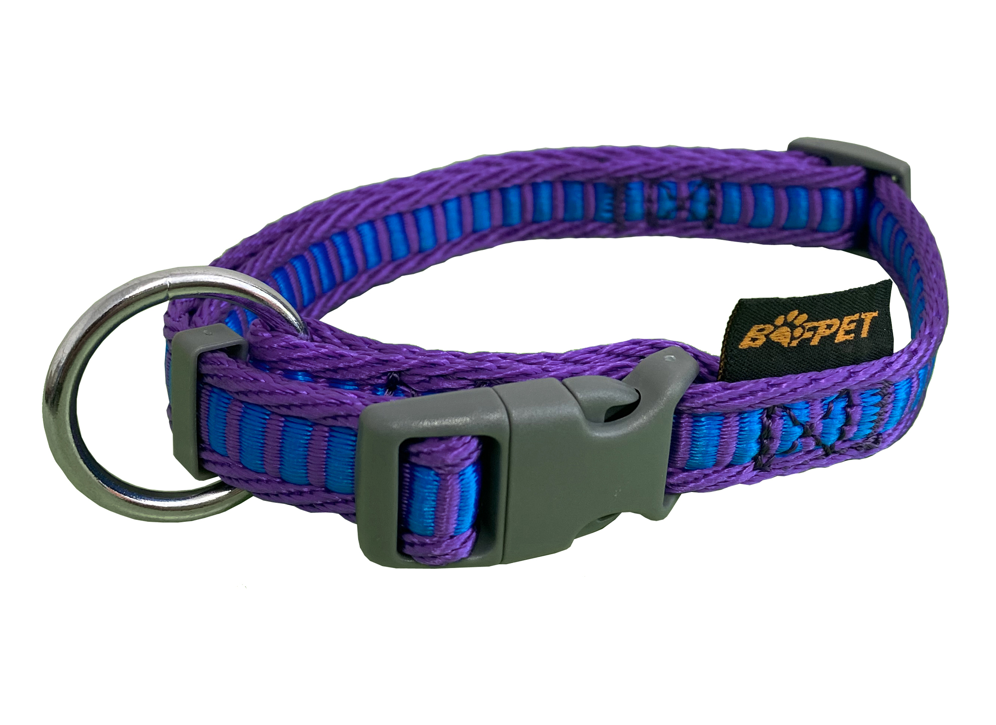 BAFPET Popruhové obojky ŽEBŘÍK Barva: Fuchsie, Rozměr: 20mm x 38-60cm 18101Z