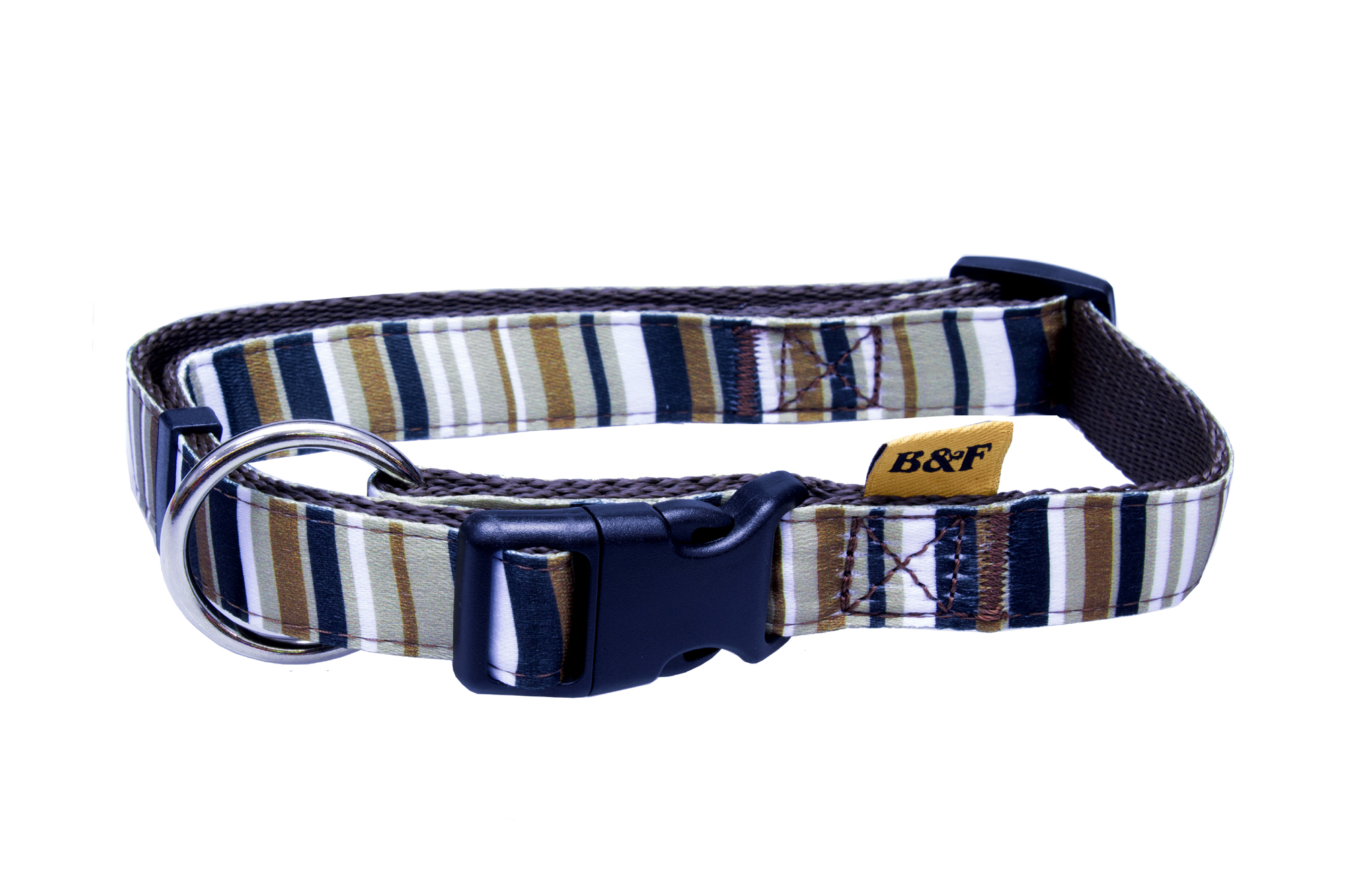 BAFPET Popruhové obojky PROUŽKY Barva: Zelená, Rozměr: 25mm x 40-66cm 18102PS