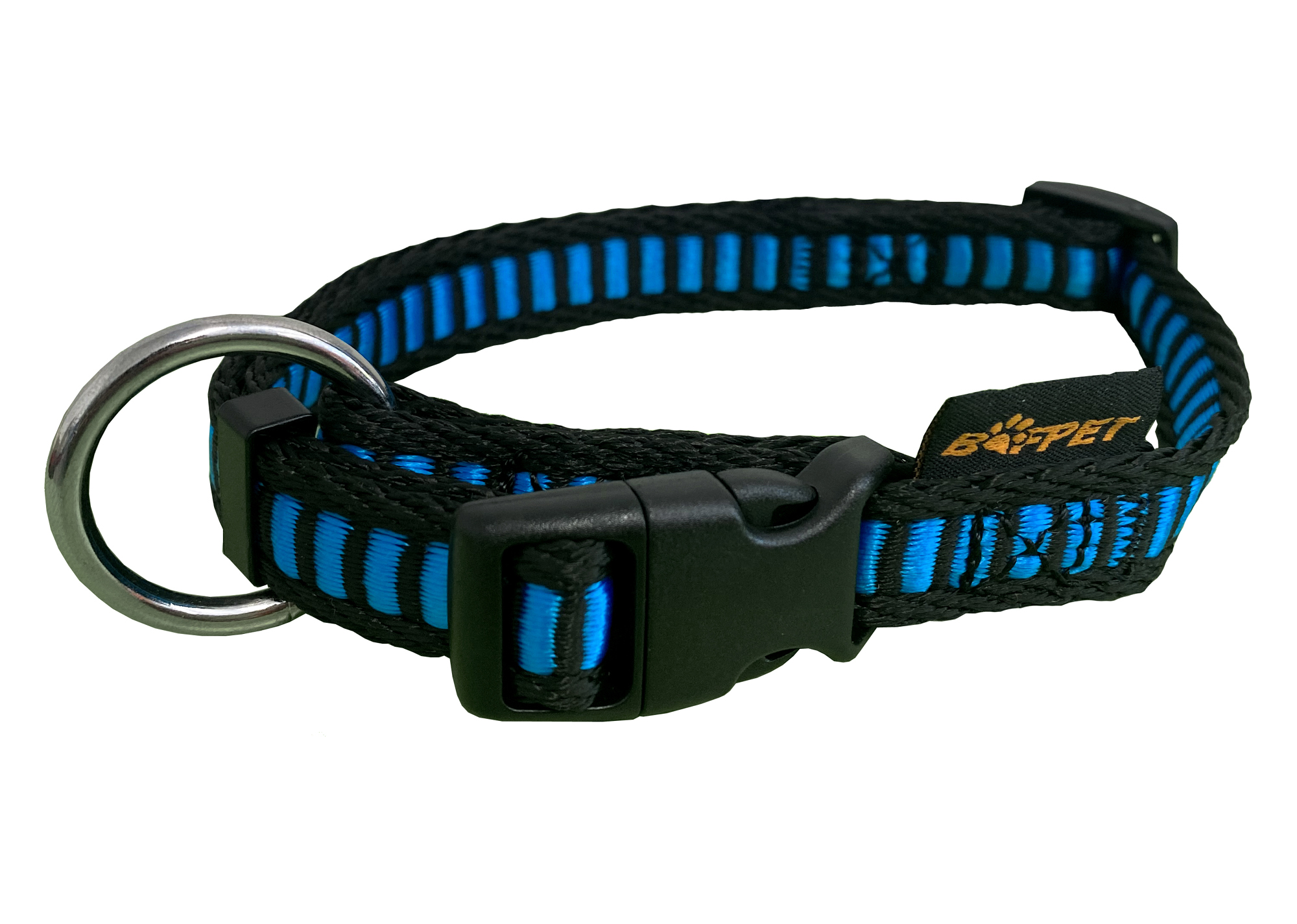 BAFPET Popruhové obojky ŽEBŘÍK Barva: Fialová, Rozměr: 25mm x 40-66cm 18102Z