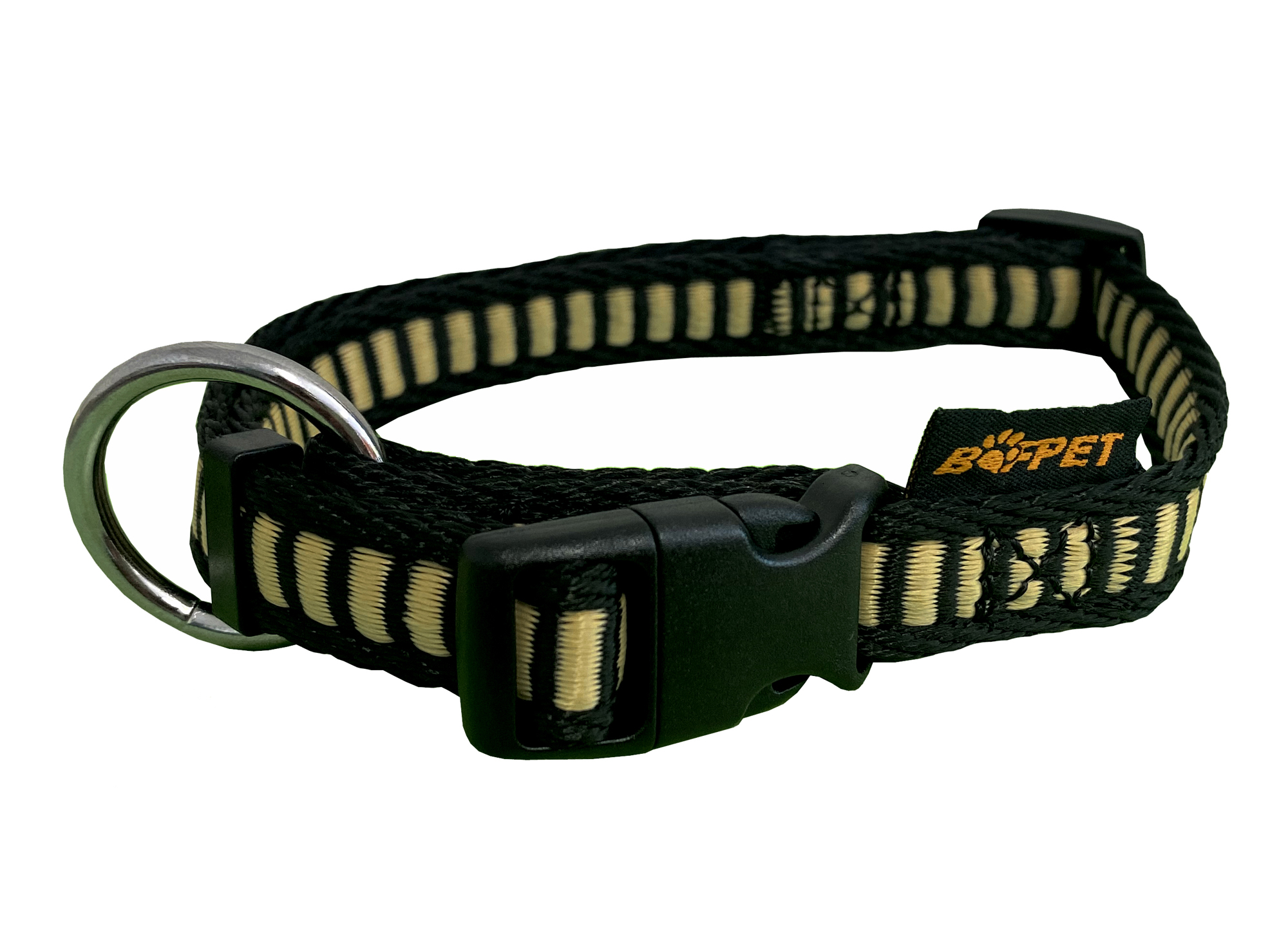 BAFPET Popruhové obojky ŽEBŘÍK Barva: Stříbrná, Rozměr: 25mm x 40-66cm 18102Z