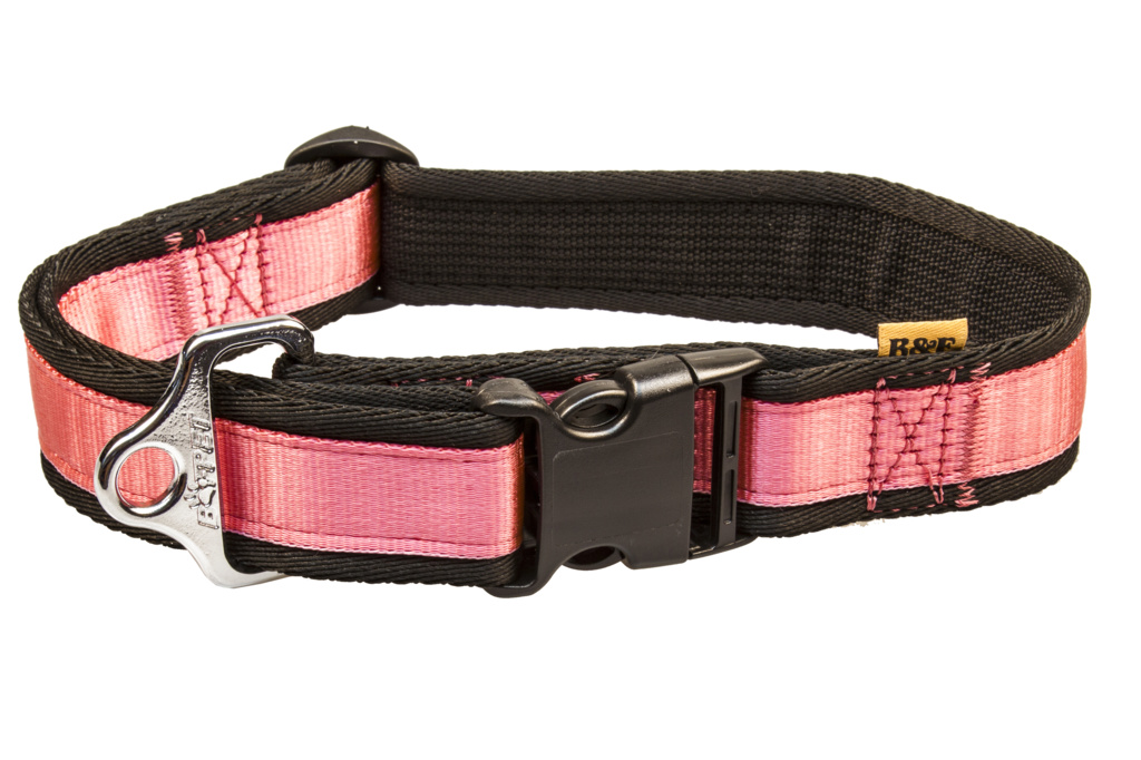 BAFPET Popruhové obojky  JEDNOBAREVNÉ Barva: Hnědá, Rozměr: 40mm x 43-74cm 18104J