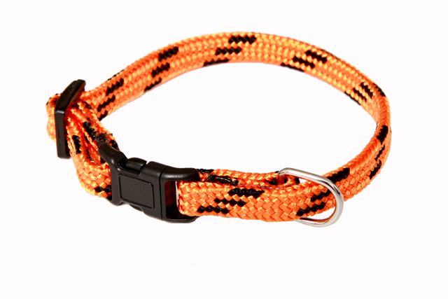 BAFPET Popruhové obojky NYLON, barevno-černé Barva: Zelená, Rozměr: 10mm x 18-26cm 18105
