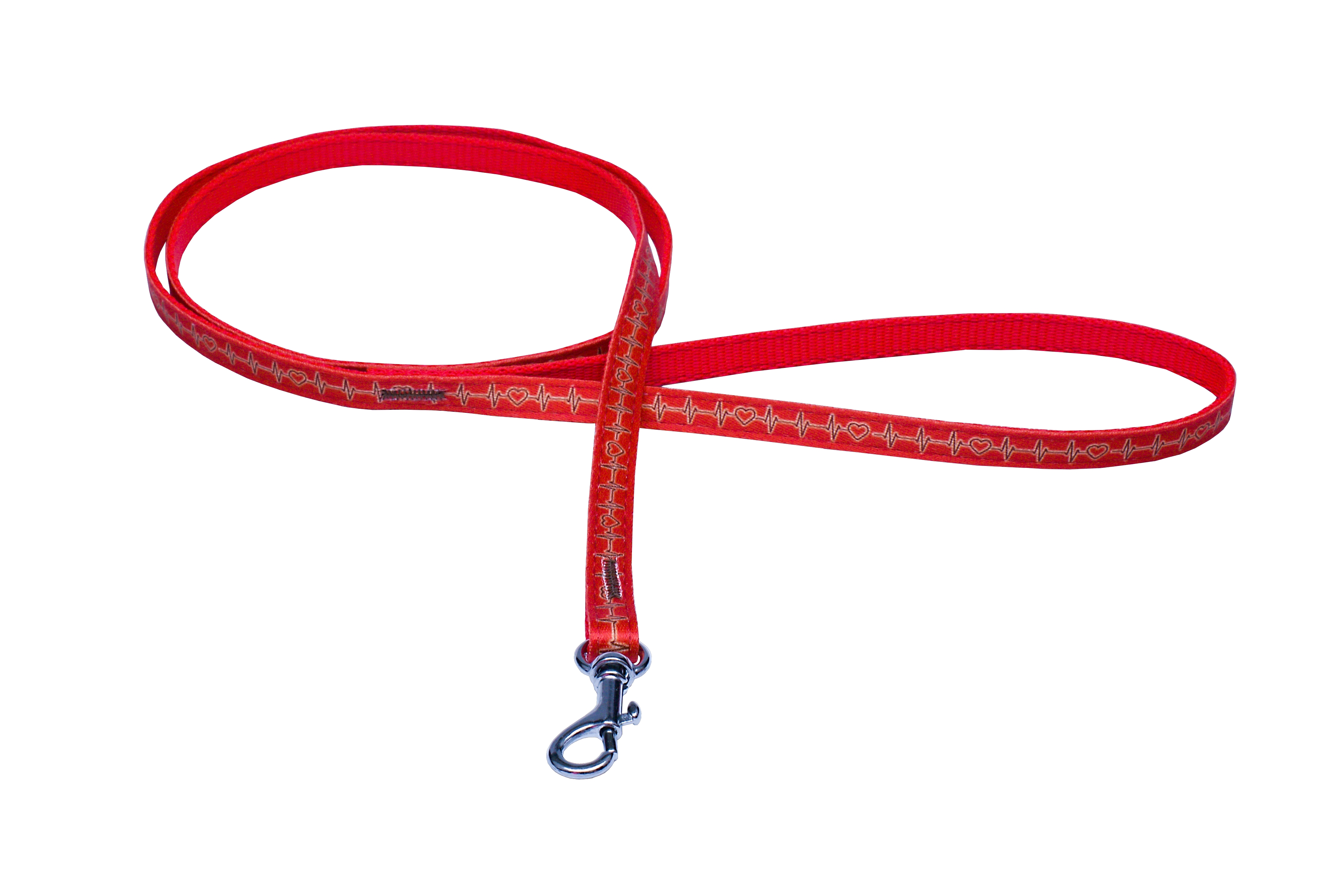 BAFPET Popruhová vodítka EKG Barva: Hnědá, Rozměr: 10mm x 120cm 18202E