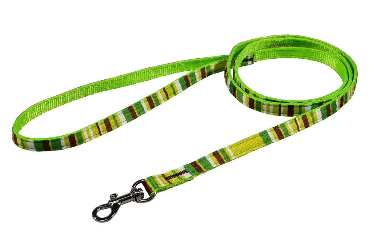 BAFPET Popruhová vodítka PROUŽKY Barva: Hnědá, Rozměr: 10mm x 120cm 18202PS