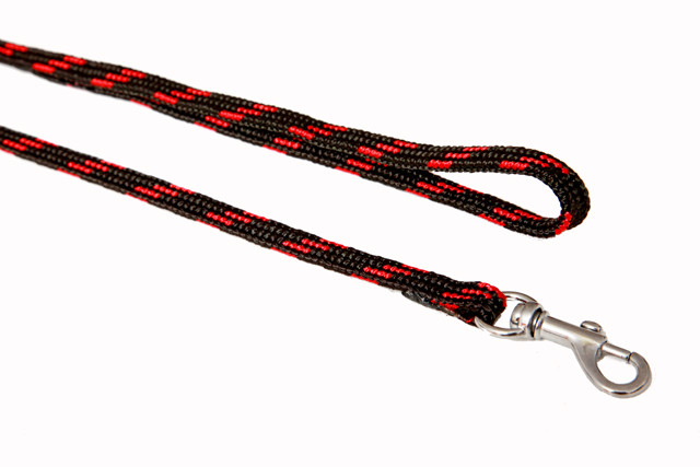 BAFPET Vodítka popruhová NYLON, černo-barevné Barva: Fialová, Rozměr: 10mm x 130cm 18202