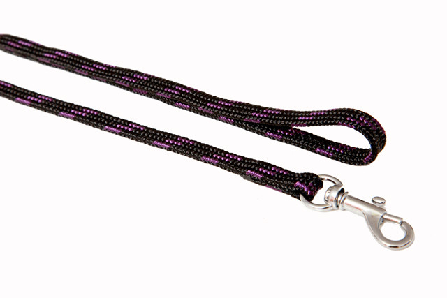 BAFPET Vodítka popruhová NYLON, černo-barevné Barva: Žlutá, Rozměr: 10mm x 130cm 18202