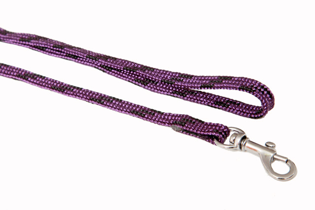 BAFPET Vodítka popruhová NYLON, barevno-černé Barva: Zelená, Rozměr: 10mm x 130cm 18202