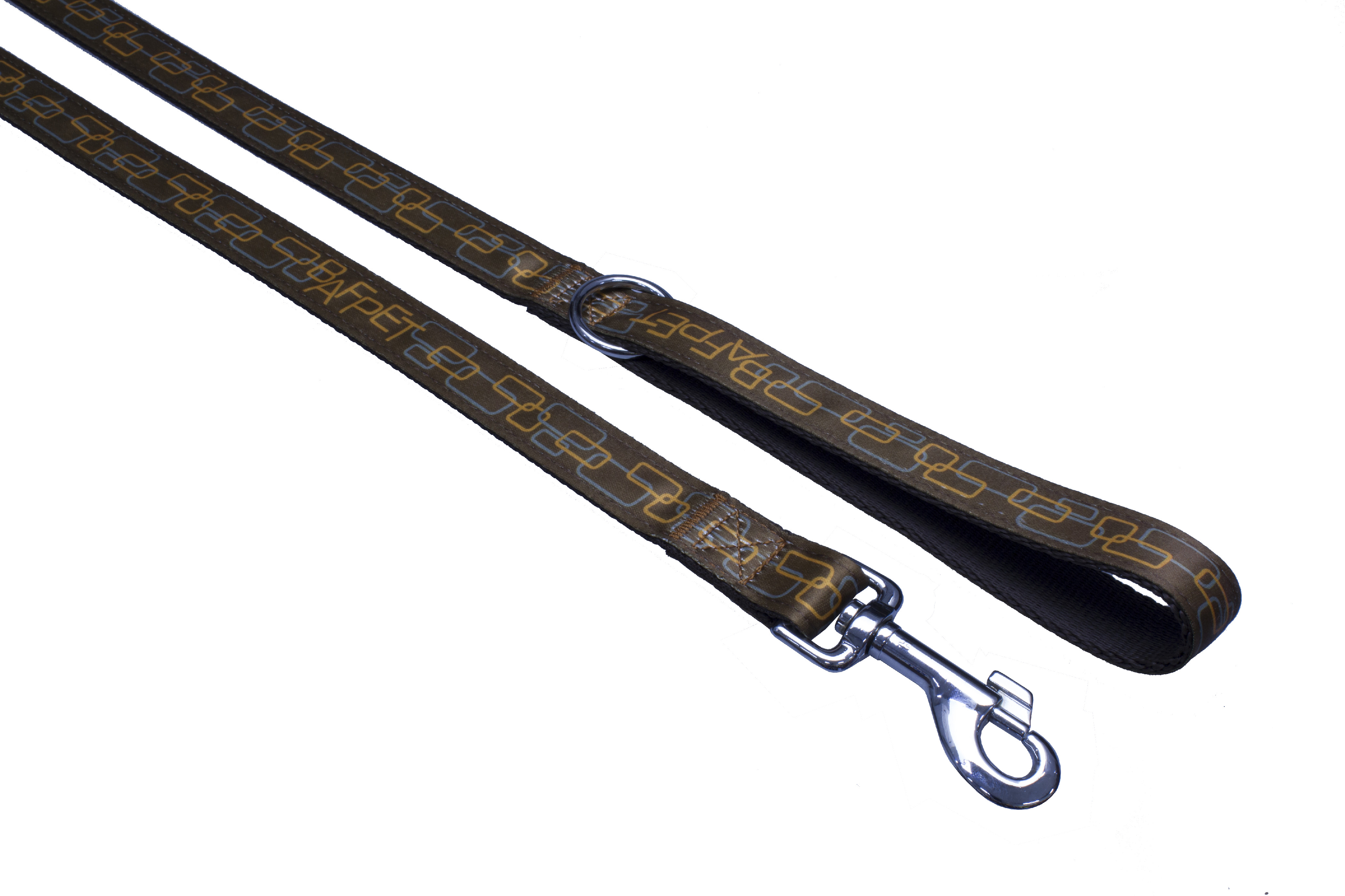 BAFPET Popruhová vodítka OBDELNÍČKY Barva: Modrá, Délka: 25mm x 150cm 18204O