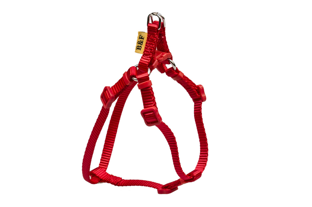 BAFPET Popruhový postroj JEDNOFAREBNÝ Farba: Modrá, Veľkosť: 10mm x OH 26-38cm 18411J