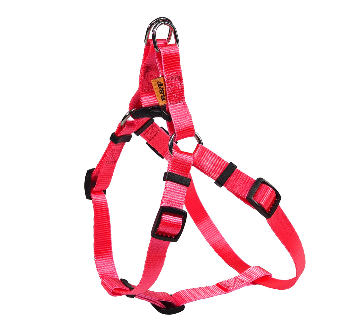 BAFPET Popruhový postroj NEON Farba: Oranžová, Veľkosť: 10mm, 10xOH 26-38cm 18411N