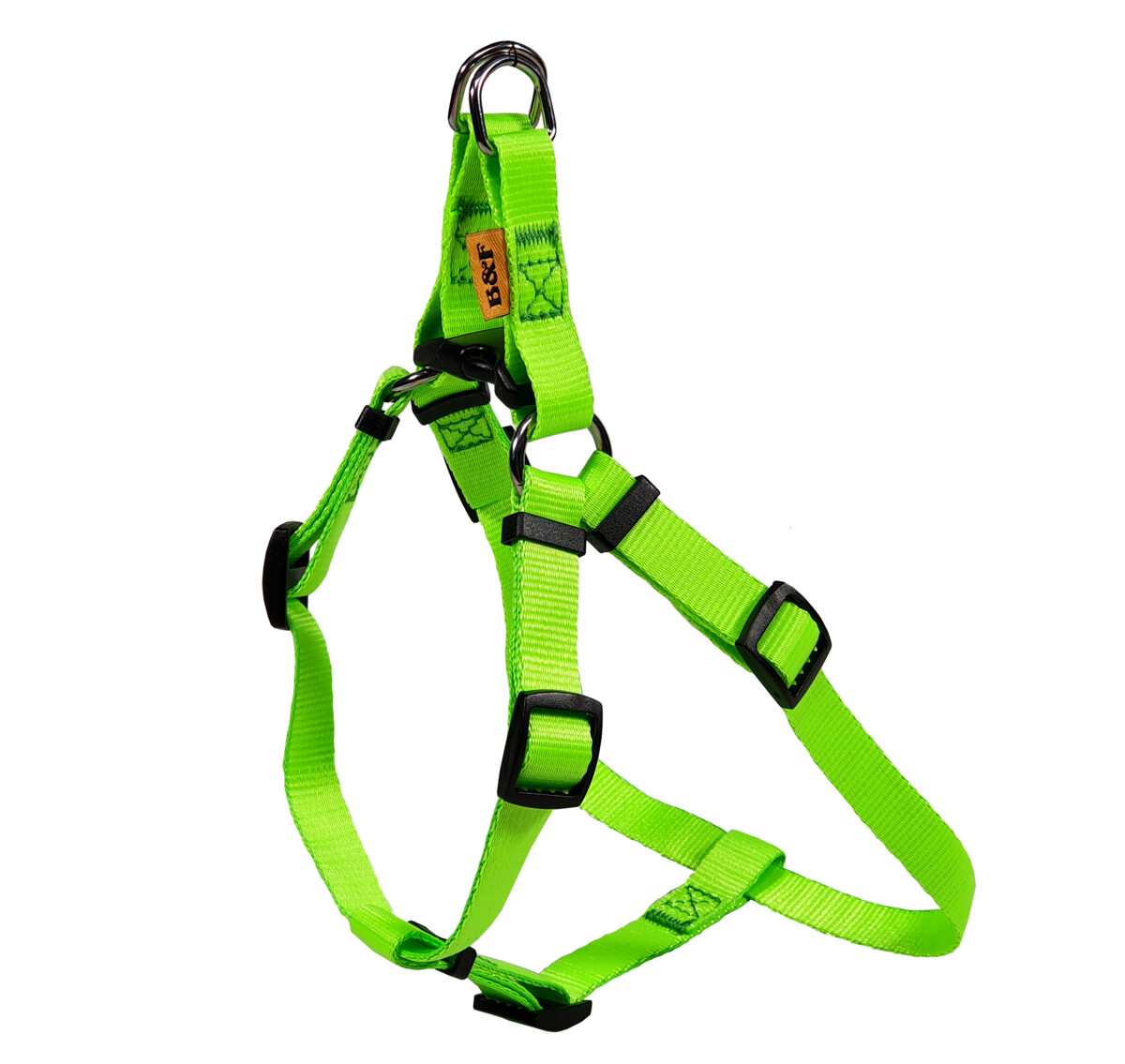 BAFPET Popruhový postroj NEON Farba: Žltá, Veľkosť: 10mm, 10xOH 26-38cm 18411N