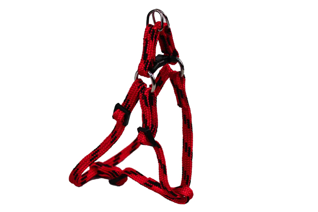 BAFPET Popruhový postroj NYLON, farebno-čierne Farba: Žltá, Veľkosť: 10mm x OH 27-41cm 18411