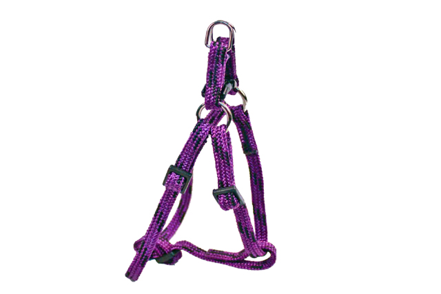 BAFPET Popruhový postroj NYLON, farebno-čierne Farba: Žltá, Veľkosť: 10mm x OH 27-41cm 18411