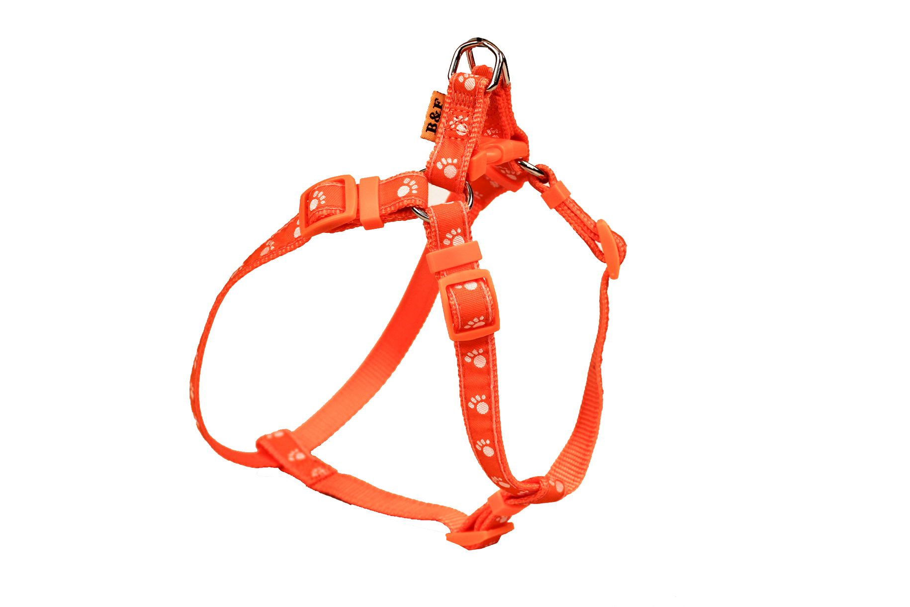 BAFPET Popruhový postroj LABKY Farba: Čierna, Veľkosť: 15mm x OH 32-46cm 18412T