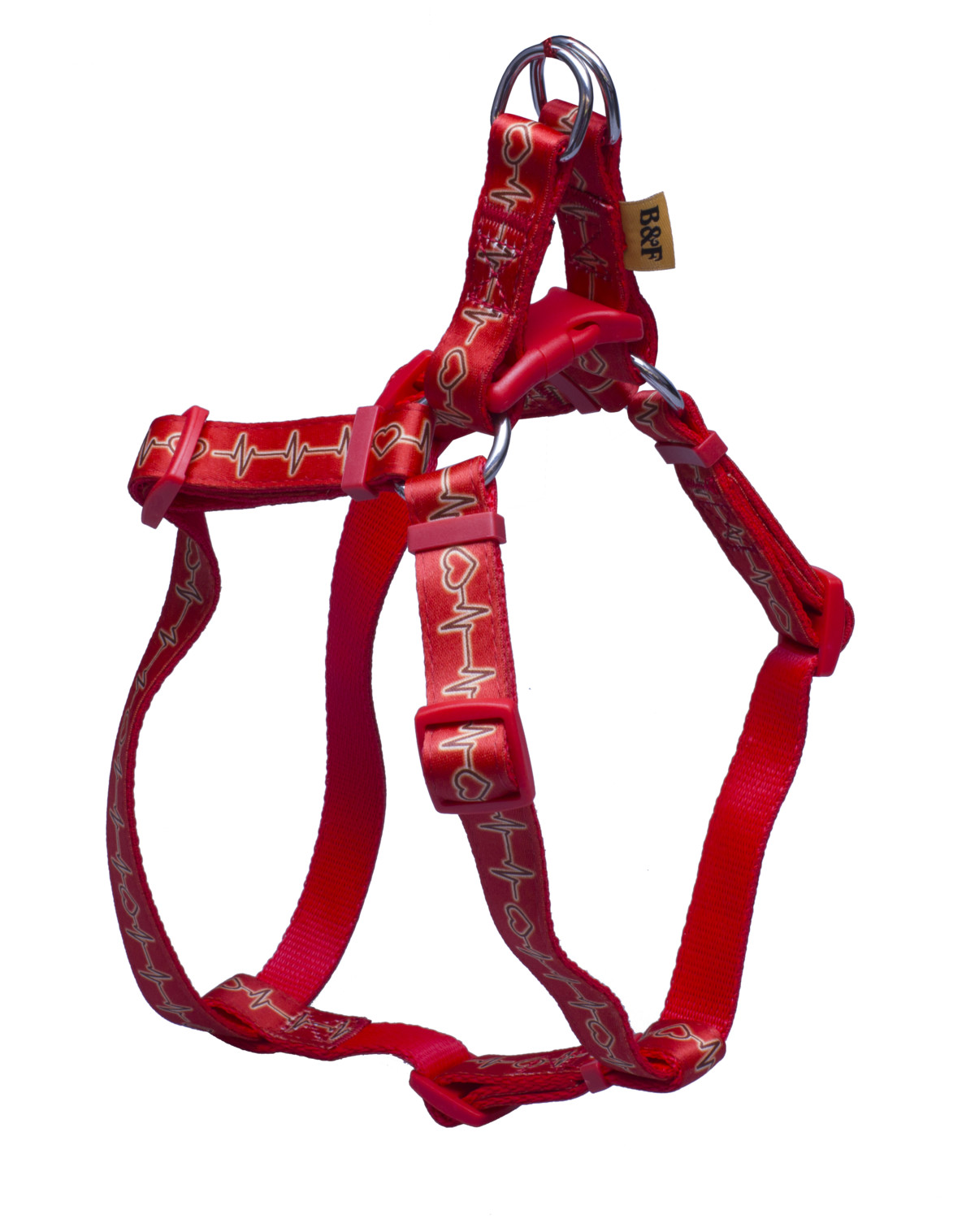 BAFPET Popruhový postroj EKG Farba: Modrá, Veľkosť: 20mm x OH 44-72cm 18414E