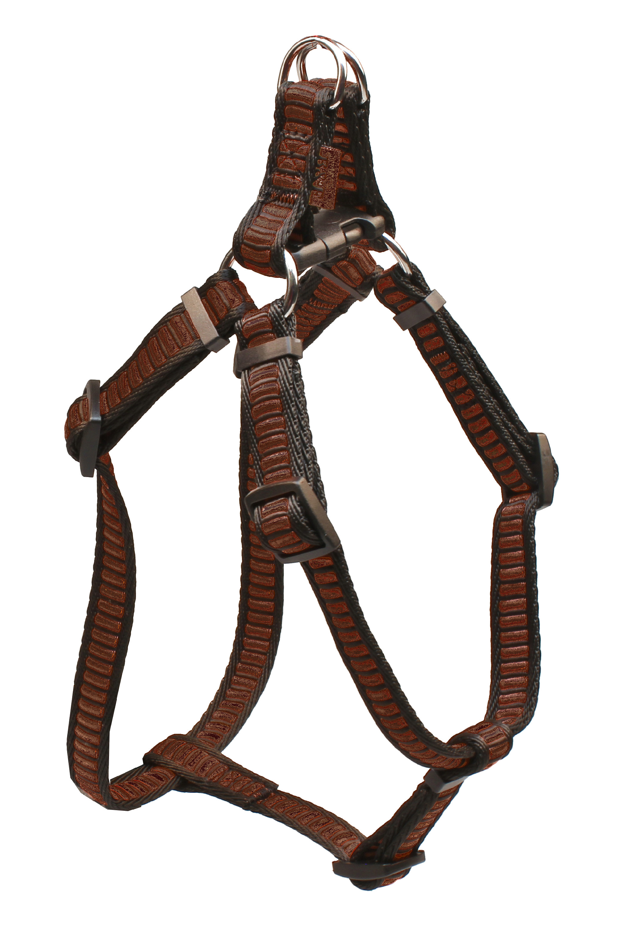 BAFPET Popruhový postroj REBRÍK Farba: Červená, Veľkosť: 20mm x OH 44-72cm 18414Z