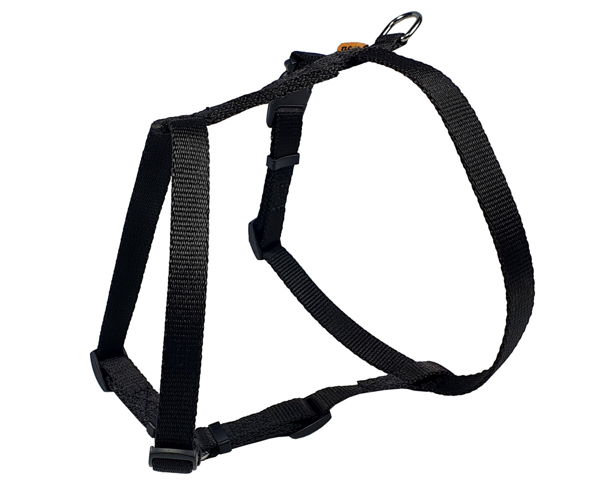 BAFPET Postroj JEDNOFAREBNÝ v tvare H Farba: Šedá, Veľkosť: 25mm x OK:52-82cm, OH:56-94cm 18423J