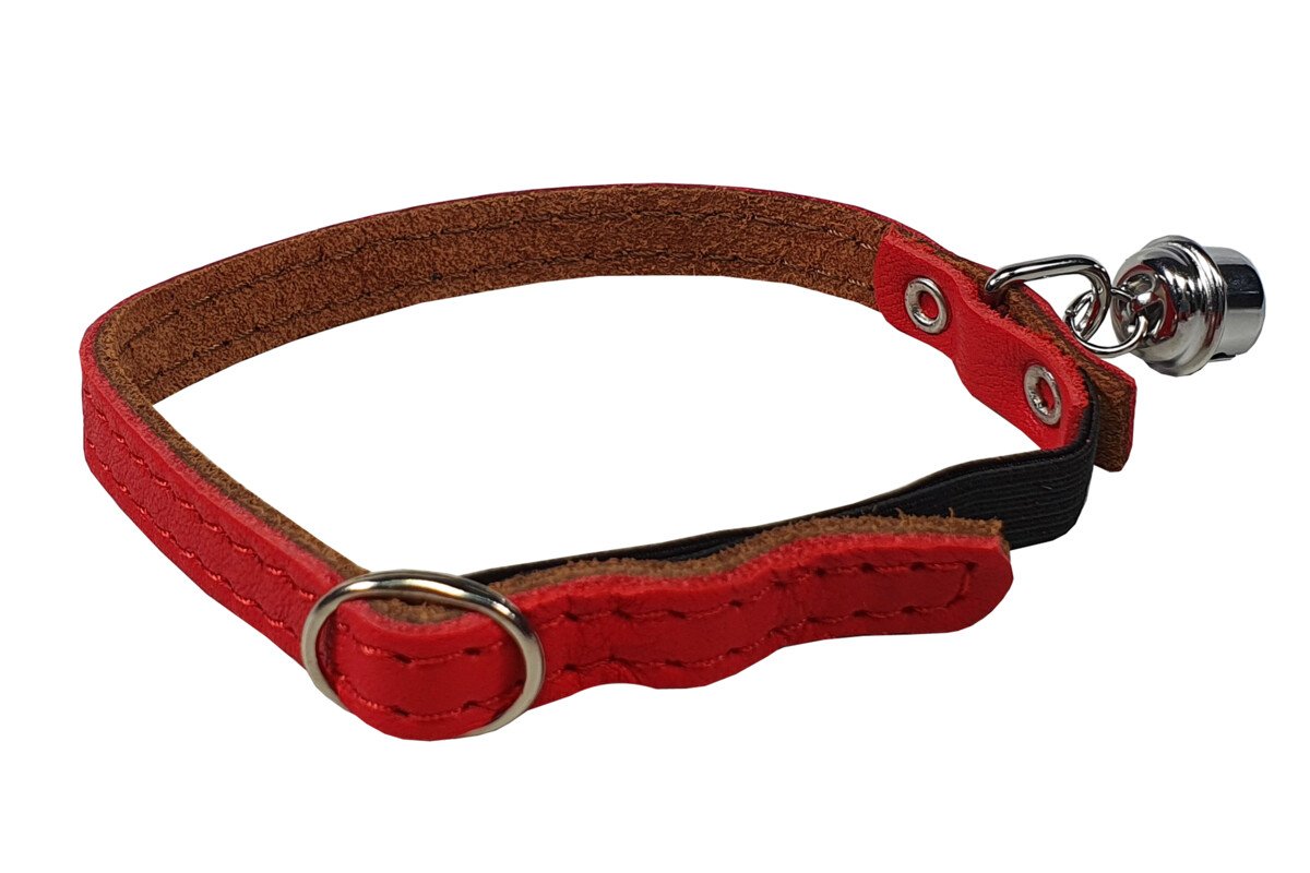 BAFPET Kožený obojek pro kočku Barva: Černá, Rozměr: 10mm x 32cm 20101