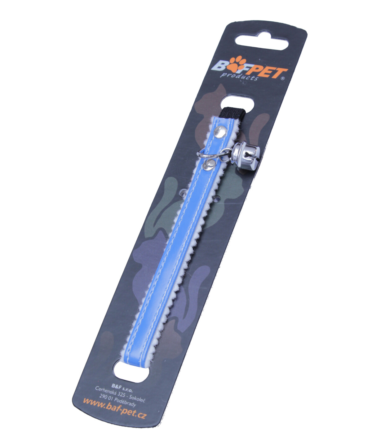 BAFPET Koženkové obojky, podšitý filcem Barva: Černá, Rozměr: 10mm x 32cm 20102