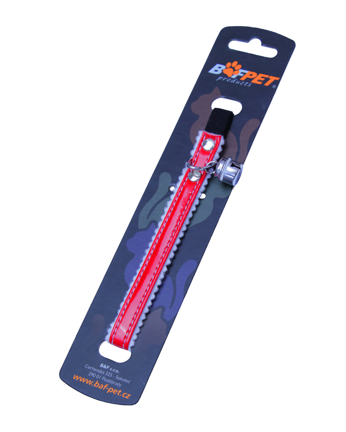 BAFPET Koženkové obojky, podšitý filcem Barva: Modrá, Rozměr: 10mm x 32cm 20102