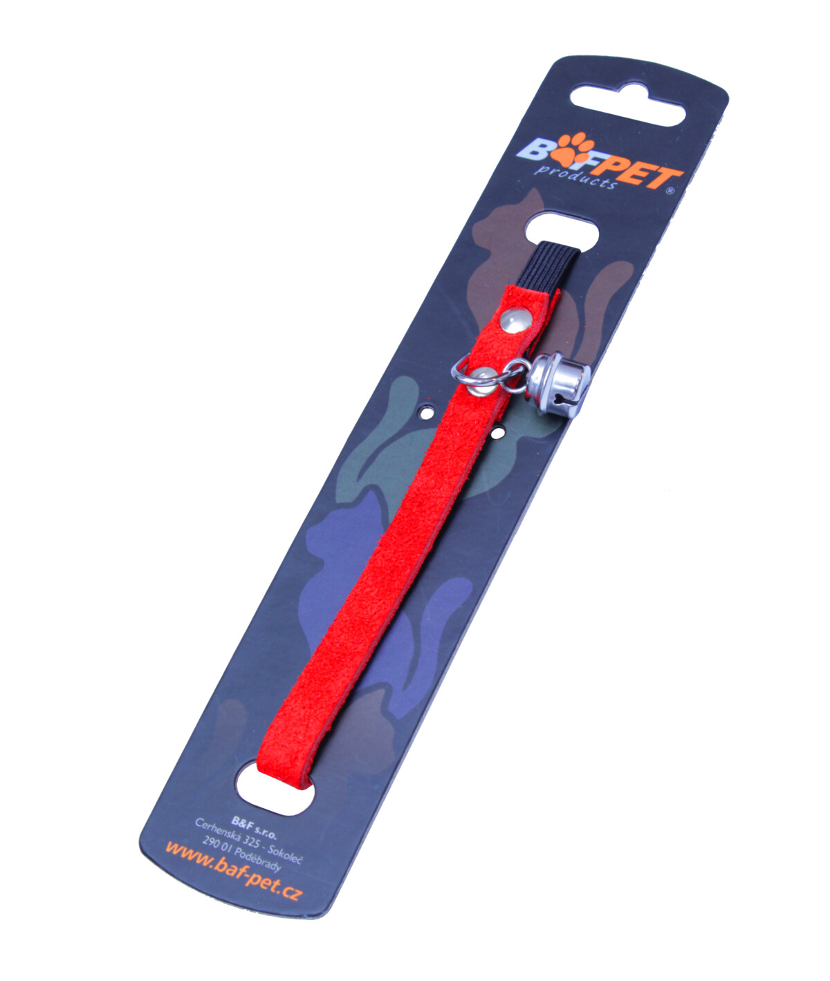 BAFPET Mačací obojok zo semišovej kože Farba: Modrá, Rozmer: 10mm x 30cm 20113 10mm x 30cm 20113