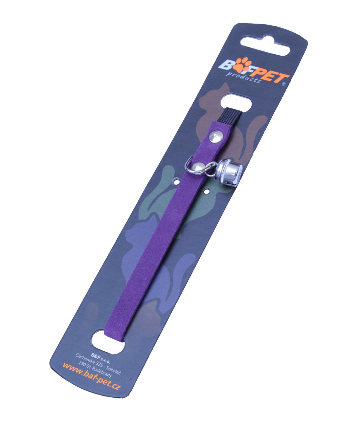 BAFPET Mačací obojok zo semišovej kože Farba: Modrá, Rozmer: 10mm x 30cm 20113 10mm x 30cm 20113