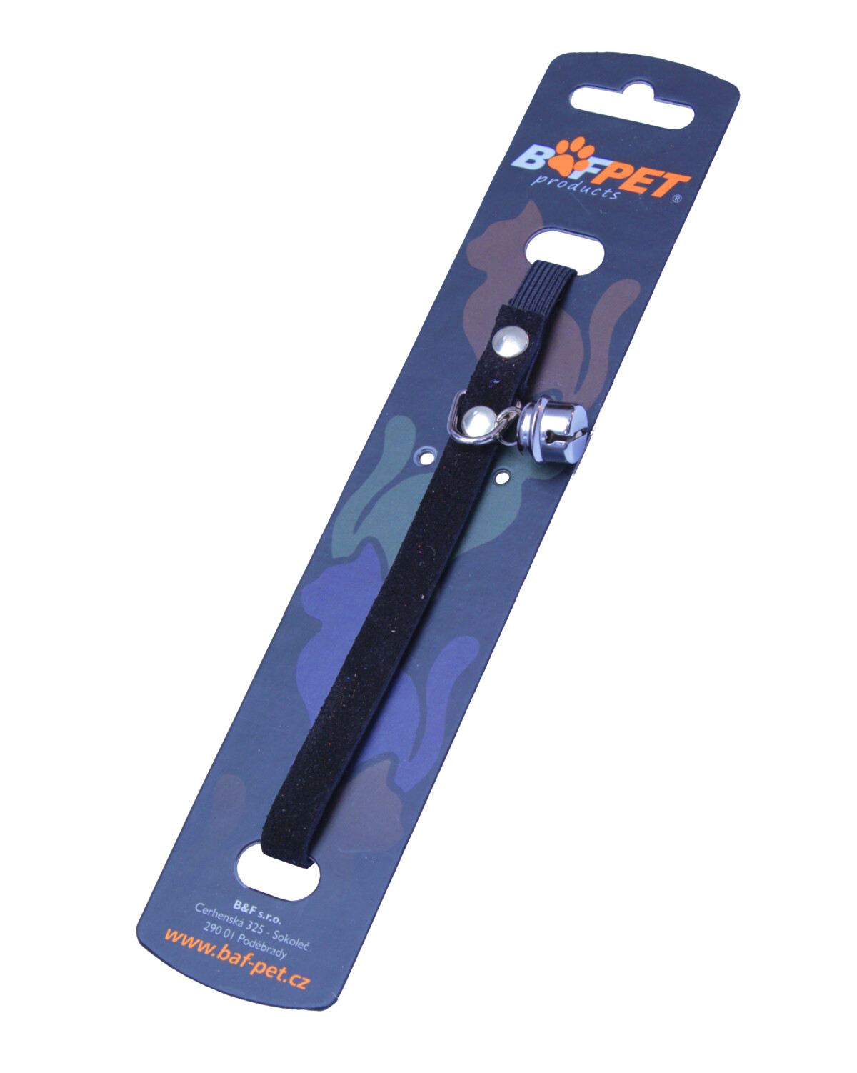 BAFPET Mačací obojok zo semišovej kože Farba: Svetlo modrá, Rozmer: 10mm x 30cm 20113 10mm x 30cm 20113