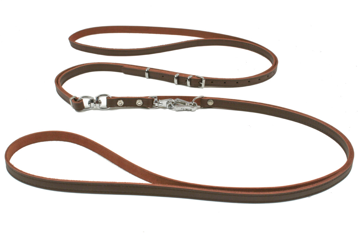 BAFPET Rýchlovypúšťacia vôdzka, hladká, podvliekacia Farba: Koňak, Dĺžka: 12mm x 185cm 50005