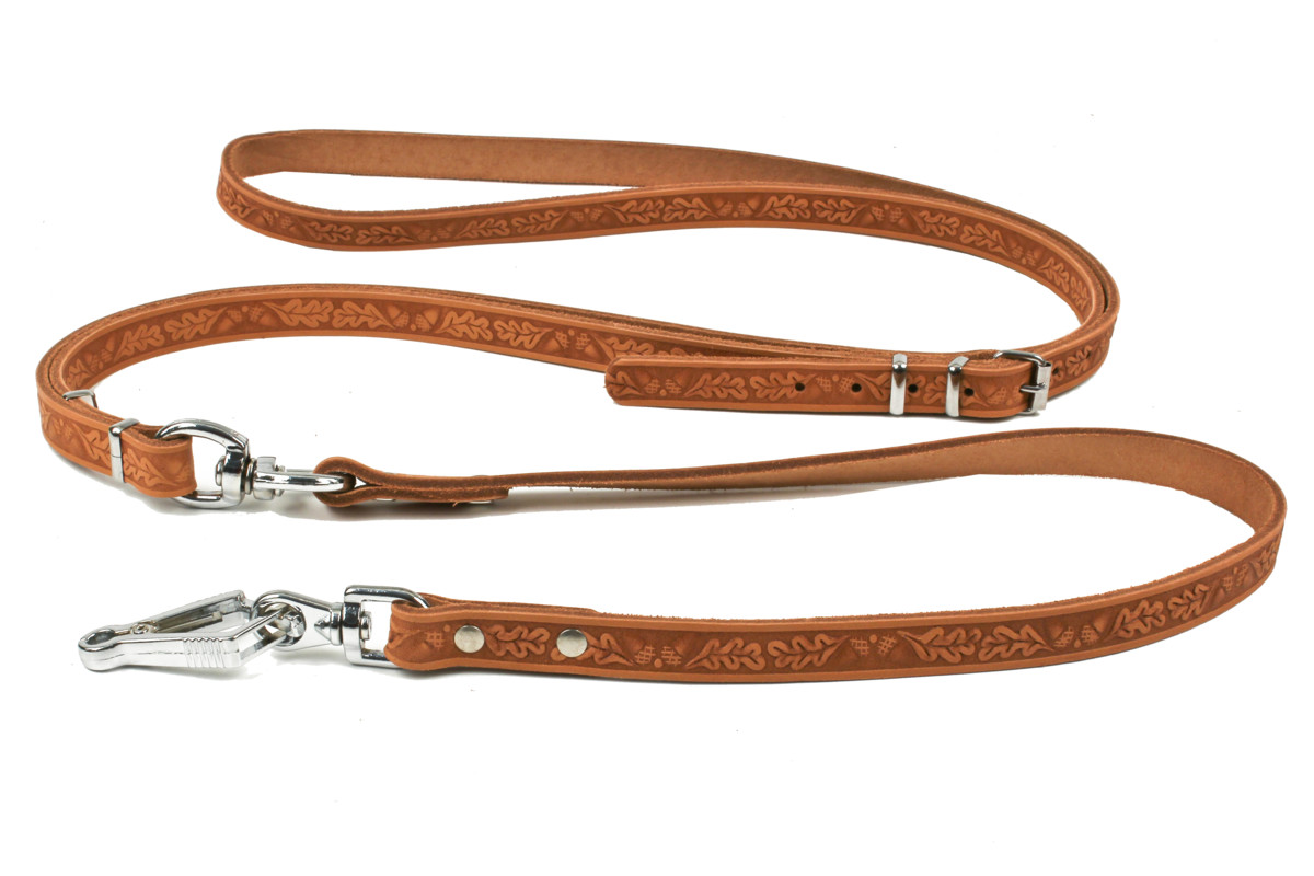 BAFPET Vypúšťacia vôdzka, zdobená Farba: Hnedá, Dĺžka: 16mm x 175cm 50025