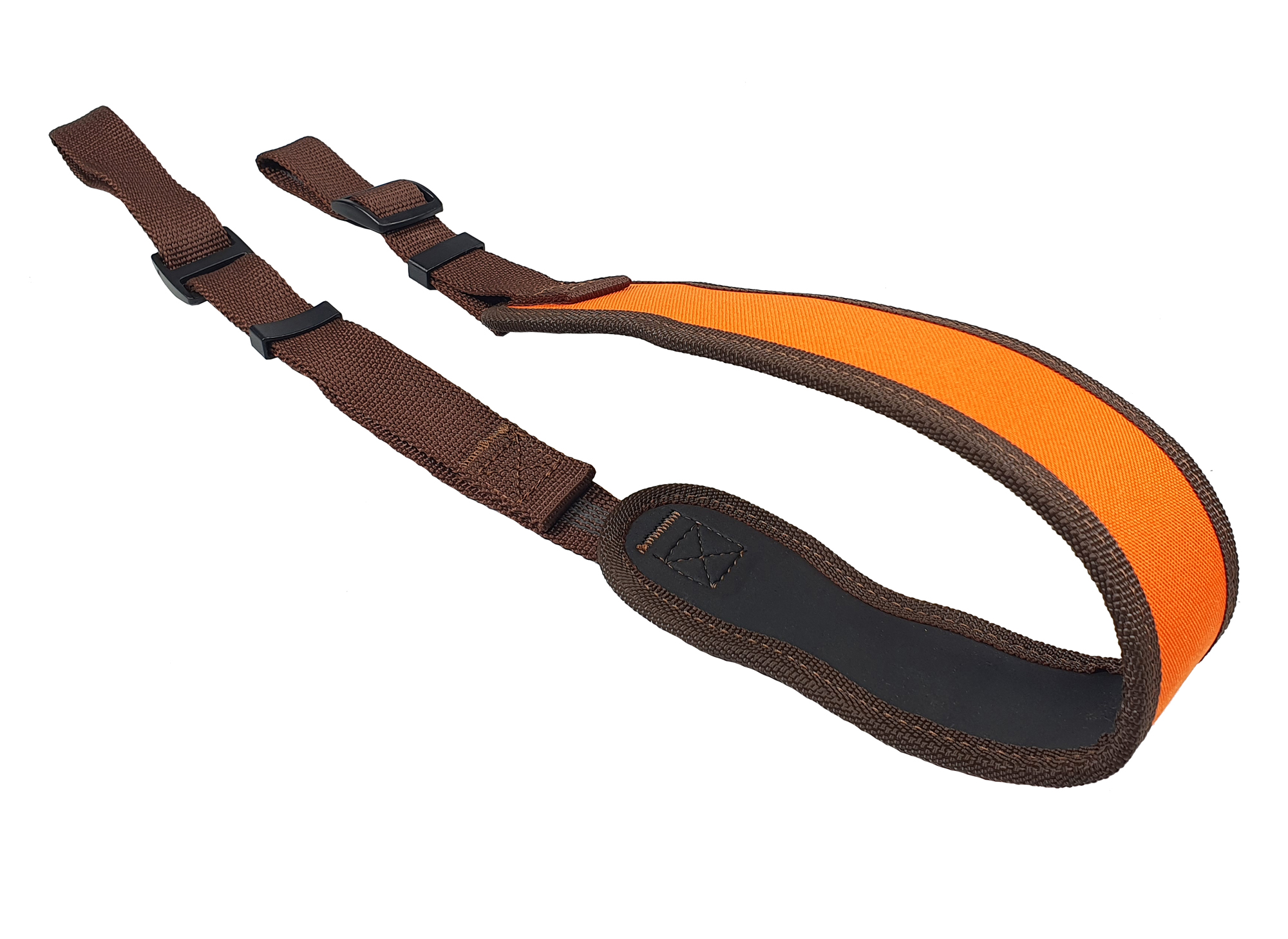 BAFPET Remeň CLASSIC popruhový, podšitý gumou Farba: Hnedá, Dĺžka: 50mm x 115cm 50039