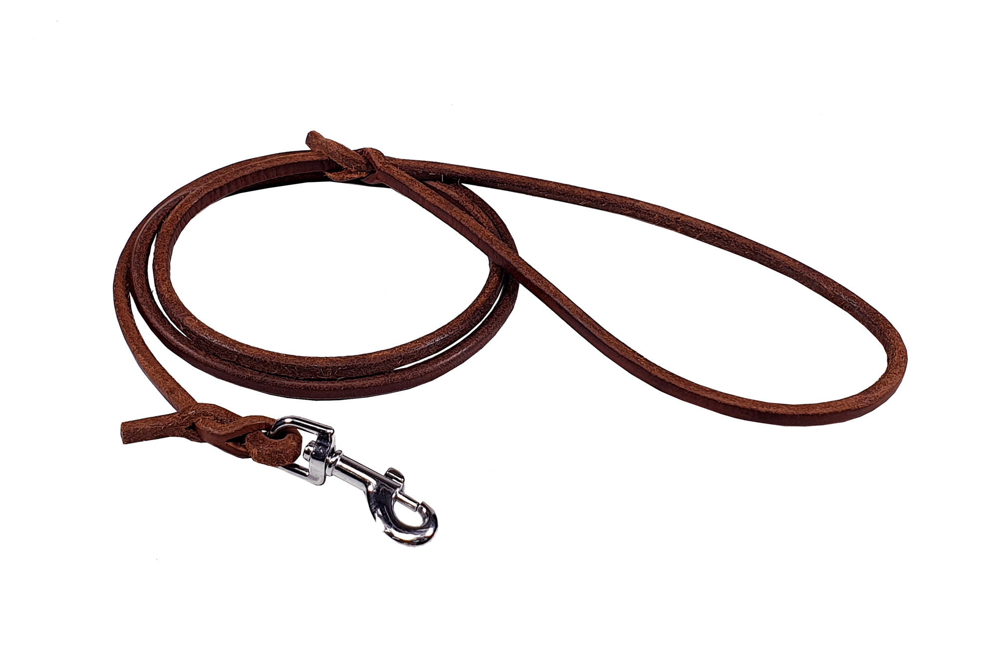 BAFPET Vôdzka z guľatej kože Farba: Hnedá, Dĺžka: 4mm x 120cm 50046