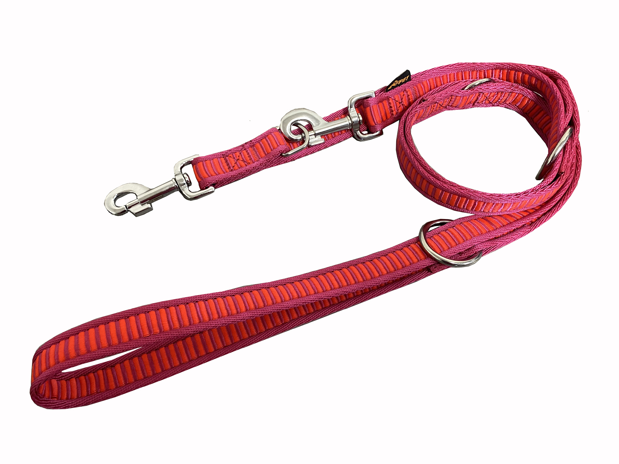 BAFPET Popruhová přepínací vodítka ŽEBŘÍK Barva: Stříbrná, Rozměr: 25mm x 240cm 18306Z