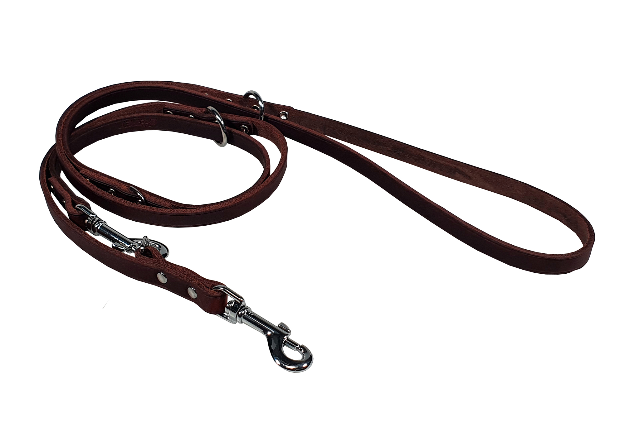 BAFPET Prepínacia vôdzka z mastenej kože ZUBR Farba: Koňak, Rozmer: 14mm x 240cm 14300Z