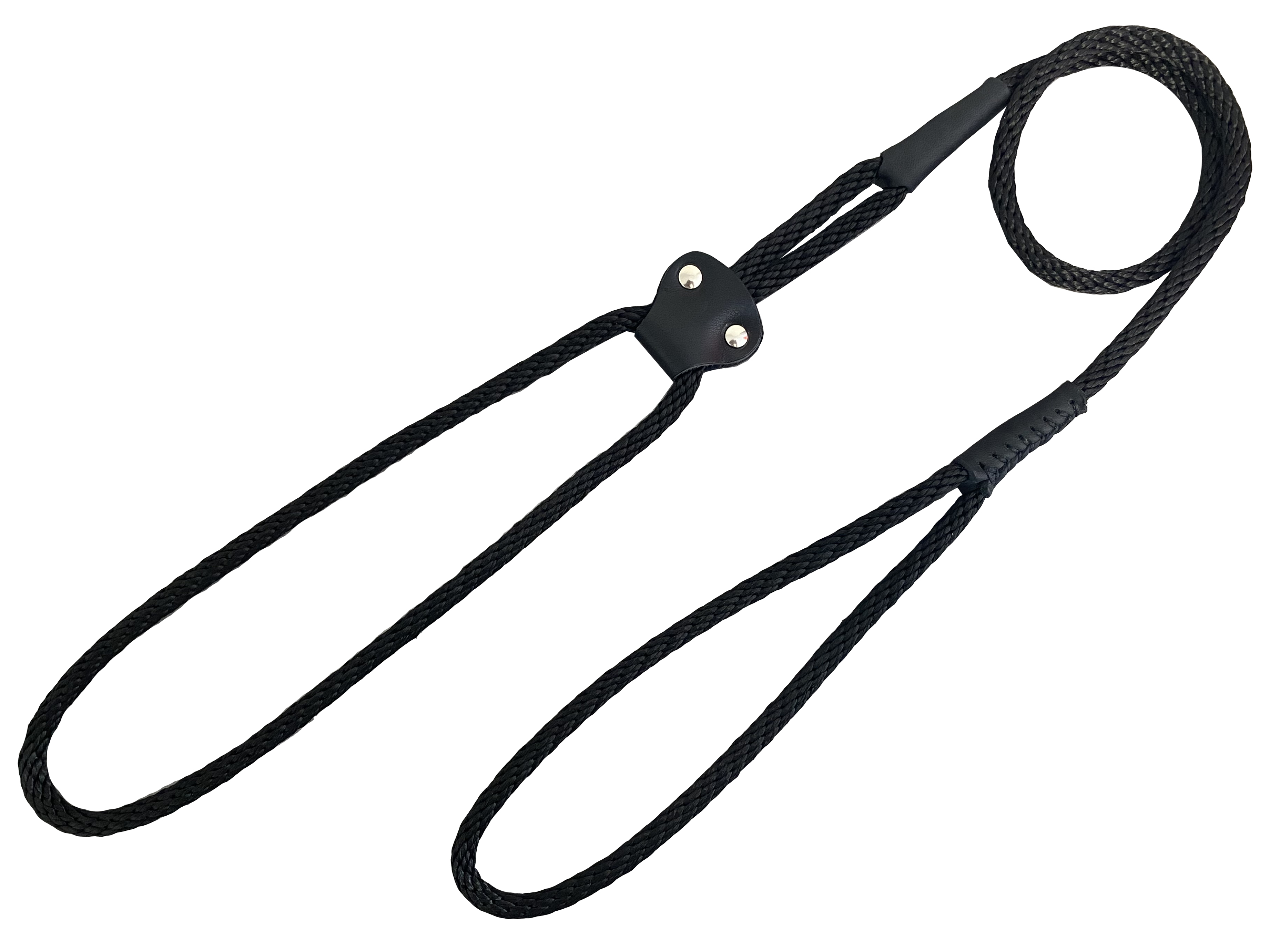 BAFPET Lanové předváděcí vodítko s kůží Barva: Béžová, Rozměr: 6mm x 100cm 15219K