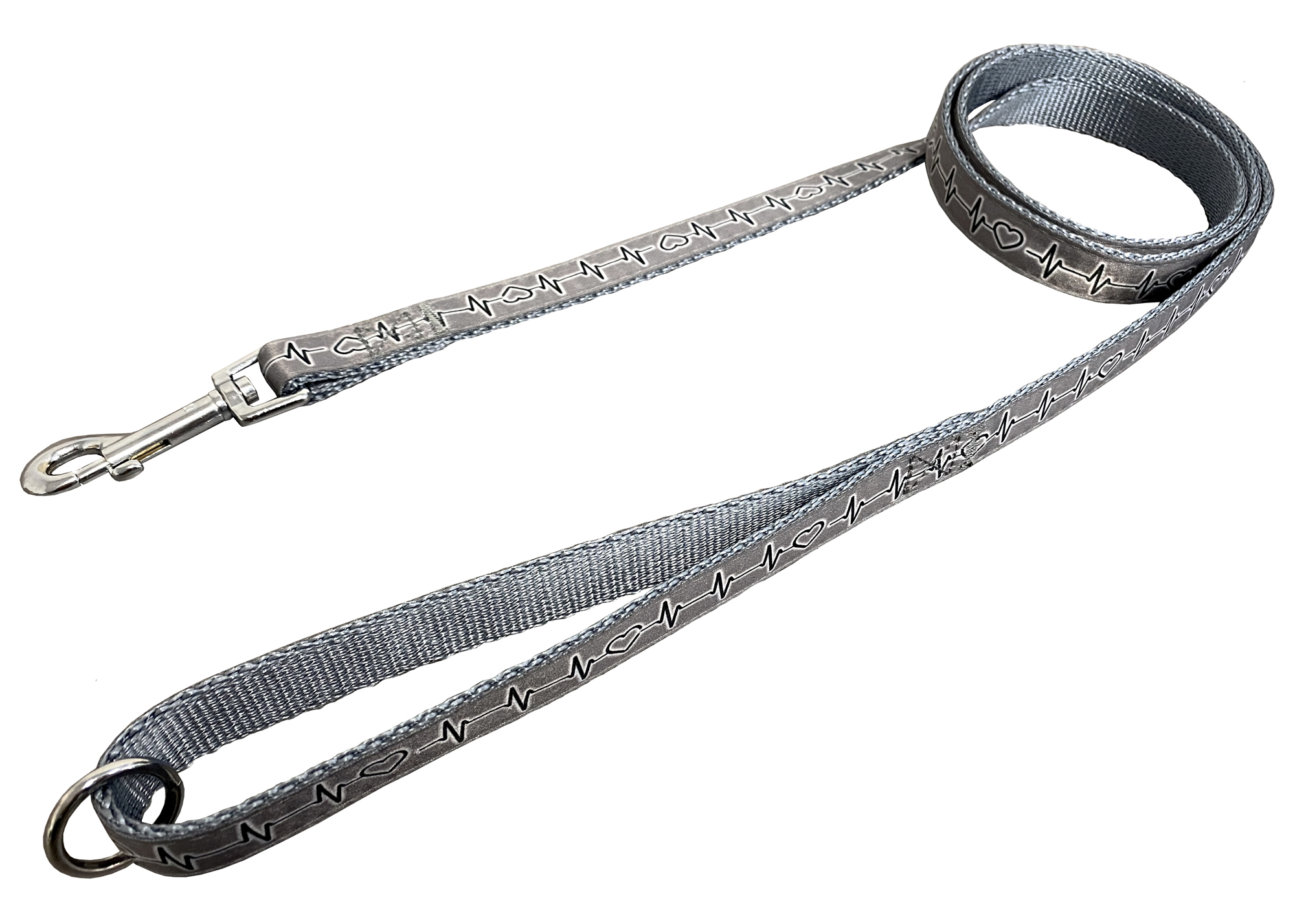 BAFPET Popruhová vodítka EKG Barva: Červená, Rozměr: 15mm x 150cm 18208E