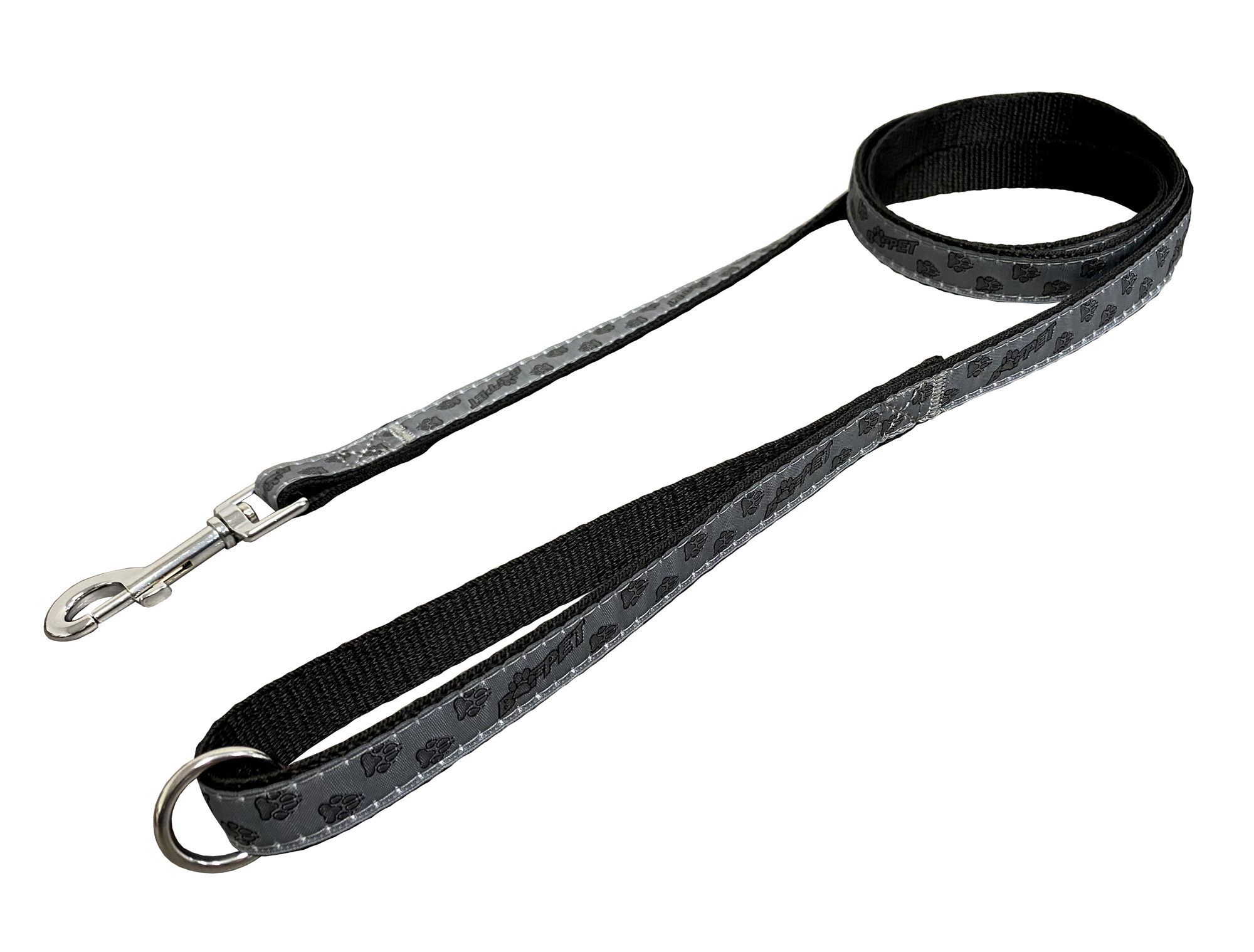 BAFPET Popruhová vodítka TLAPKY BAF Barva: Červená, Rozměr: 15mm x 150cm 18208TB