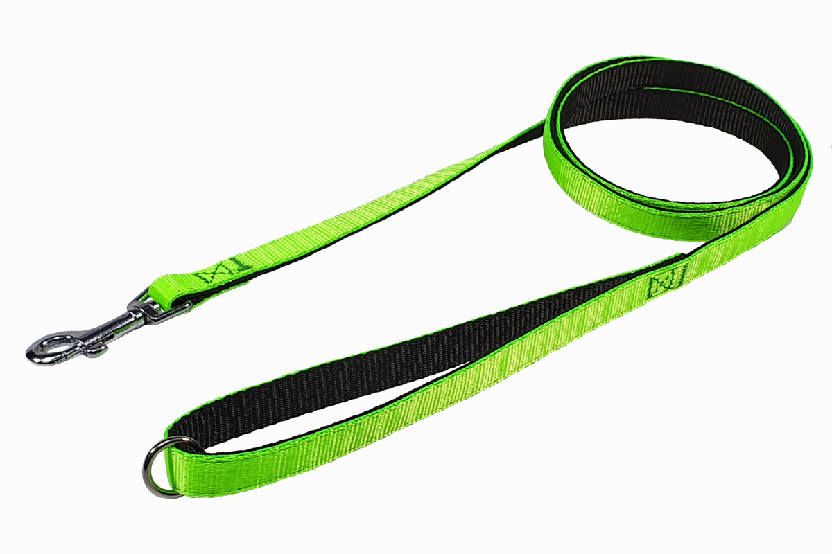 BAFPET Popruhová vodítka, NEON Barva: Žlutá, Rozměr: 15mm x 150cm 18208N