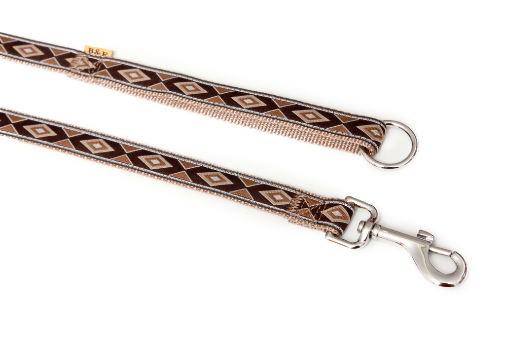 BAFPET Popruhová vodítka INKA Barva: Černá, Rozměr: 20mm x 150cm 18211I